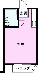 メゾン藤波(ワンルーム/1階)の間取り写真