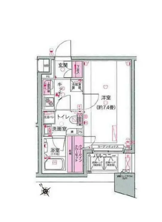 DUARES愛宕虎ノ門 6階階 間取り