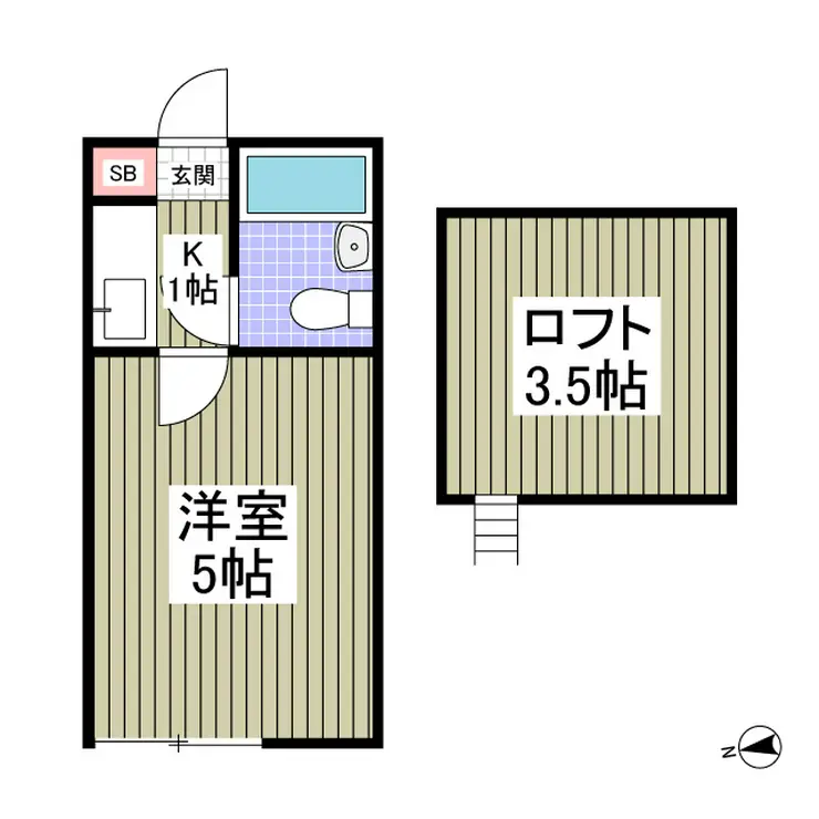 プラザドゥシュバリエ 2階階 間取り
