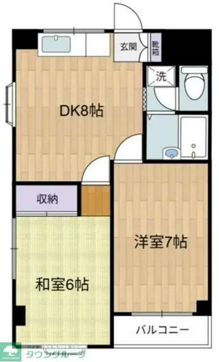 アベニュー成城1号館 3階階 間取り