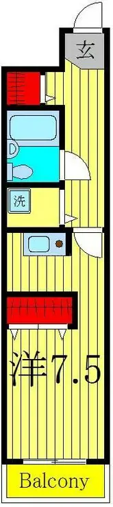 タートルシティ亀有 3階階 間取り
