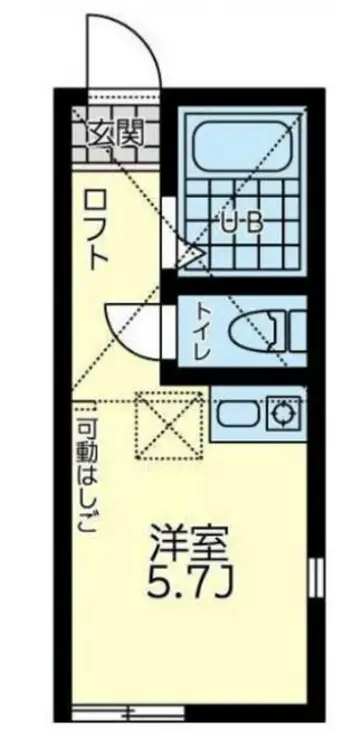 ユナイト花月園エスメラルダの瞳 1階階 間取り