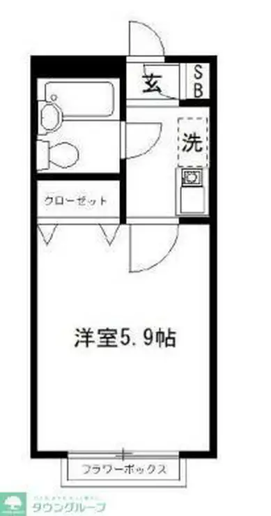 スカイピア蓮根 2階階 間取り