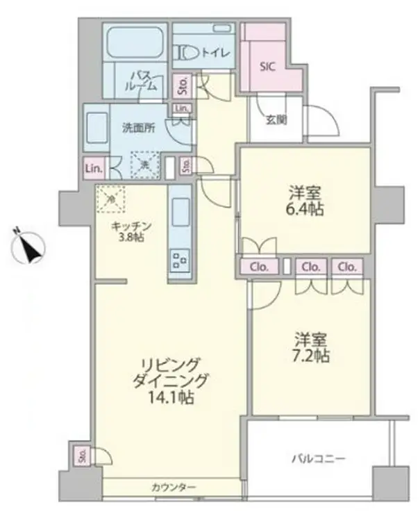 ザ・神宮前レジデンス 6階階 間取り