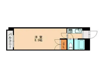 ビラプリンス7(1K/2階)の間取り写真