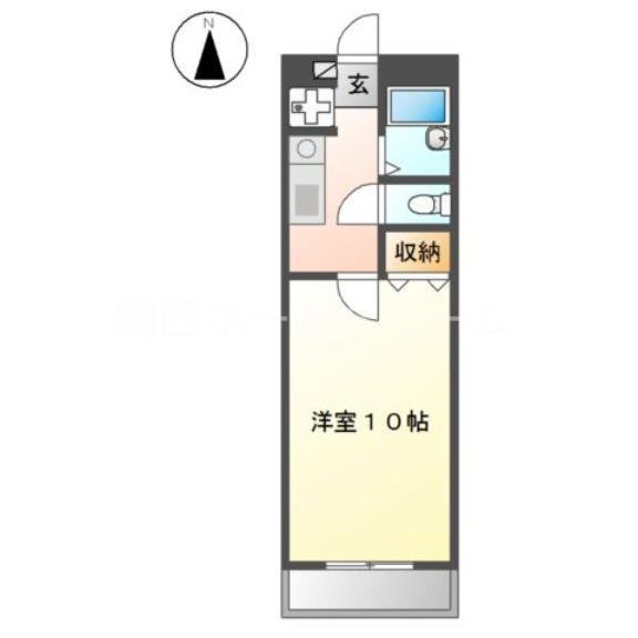 ビエンフェオークラ(1K/2階)の間取り写真