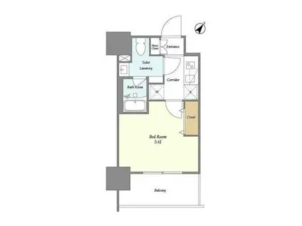 LA DOUCEUR四ツ木イースト(1K/7階)の間取り写真