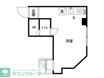 メゾン・ド・オルム(ワンルーム/6階)の間取り写真