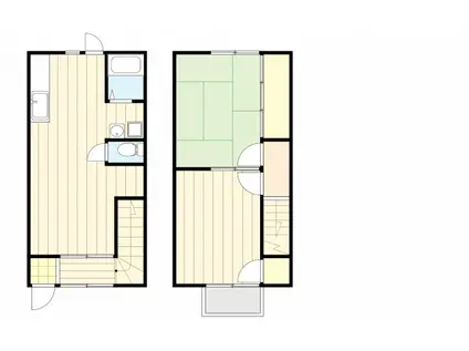 サンハイツ越智(2LDK/1階)の間取り写真