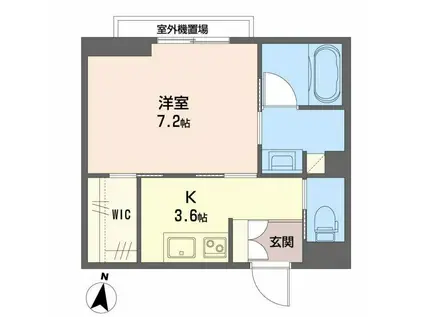 マグノリア上杉(1K/3階)の間取り写真