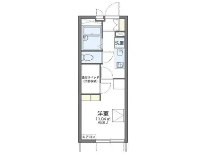 レオパレスNANPEI(1K/1階)の間取り写真