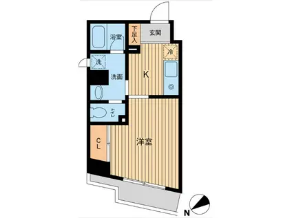 エポック45(1K/6階)の間取り写真