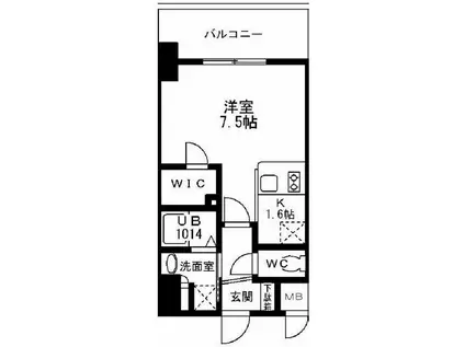 SOFIA住吉大社(ワンルーム/9階)の間取り写真
