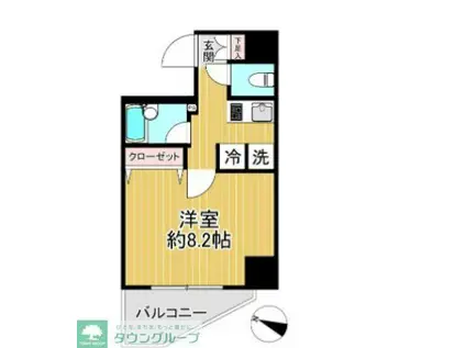 プレール・ドゥーク赤羽(1K/9階)の間取り写真