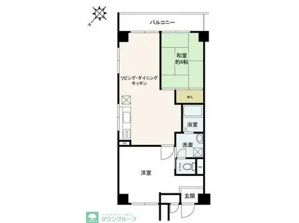 エクセル荻窪(2LDK/3階)の間取り写真