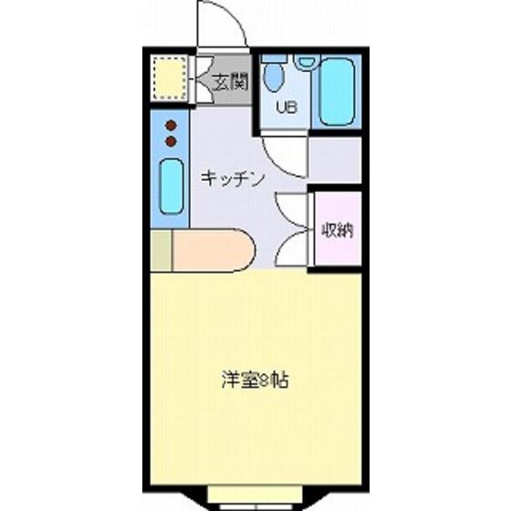レア・G・ハウス(ワンルーム/2階)の間取り写真