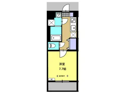 IRSG(1K/2階)の間取り写真