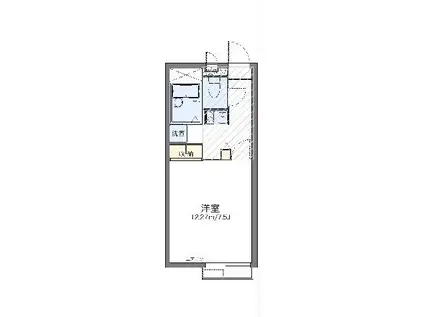 レオパレスレイフェアリー(1K/2階)の間取り写真