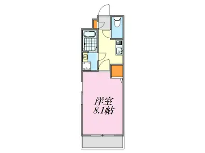 PLEIN SOLEIL I(1K/3階)の間取り写真