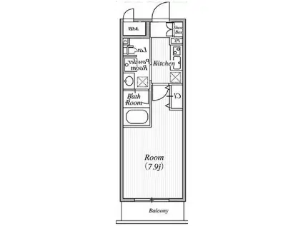 ル・エルブラン(1K/5階)の間取り写真