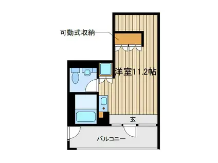 CERES(ワンルーム/2階)の間取り写真