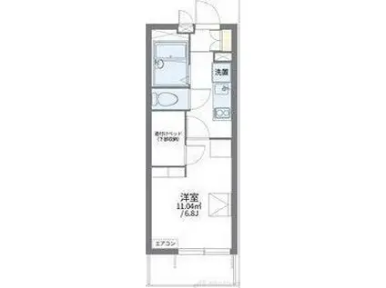 レオパレスNEW BROAD(1K/2階)の間取り写真