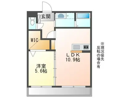 M STAGEA(1LDK/3階)の間取り写真
