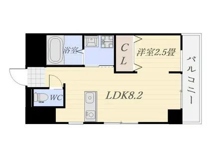 ウイング武(1LDK/6階)の間取り写真