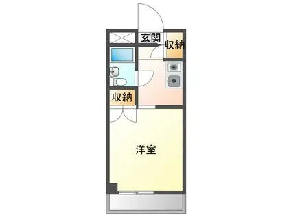 エーダイロイヤルプラザ(1K/6階)の間取り写真