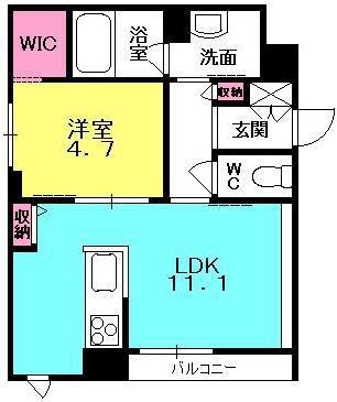 シャーメゾン ファミリア(1LDK/3階)の間取り写真