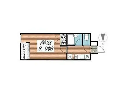 興和太平アパートメント(1K/7階)の間取り写真