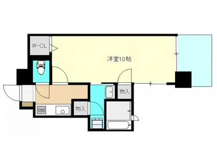 アーバンパレス田町(1K/5階)の間取り写真