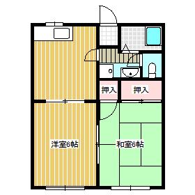 A-STYLE備前3(2DK/1階)の間取り写真