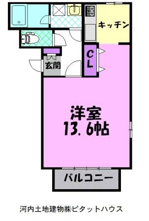 マ・メゾン本多(1K/2階)の間取り写真