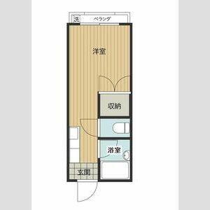 第2中村マンション(ワンルーム/3階)の間取り写真