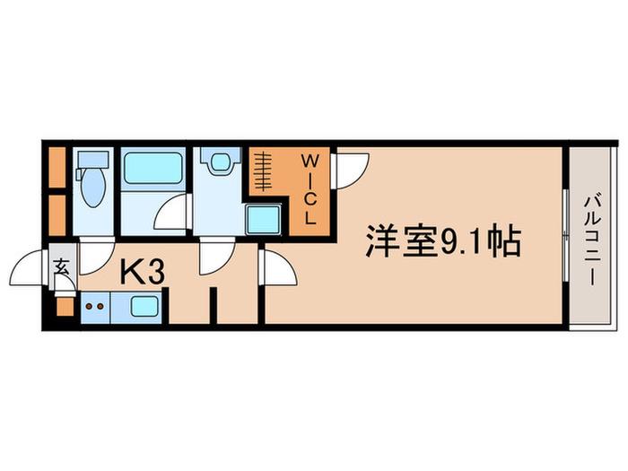 アクシオン永福町(1K/1階)の間取り写真
