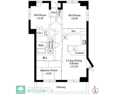 グランドール・ラシン(3LDK/3階)の間取り写真