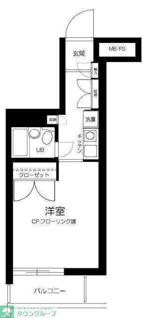 日神パレス板橋(1K/2階)の間取り写真