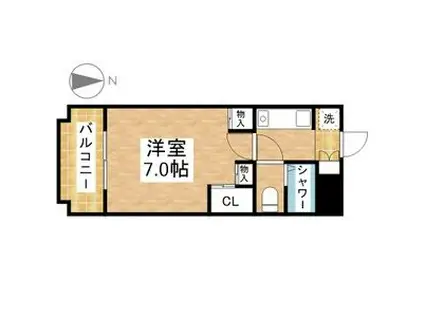 タマキビルPARTII(1K/2階)の間取り写真