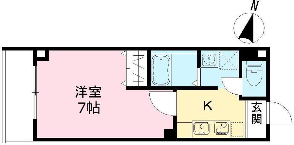 みおつくし城北(1K/3階)の間取り写真