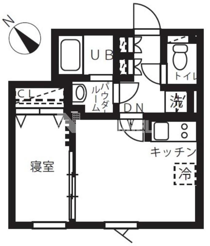 ジェイエムケー田園調布(1DK/1階)の間取り写真