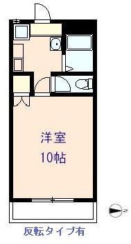グローバルビル(1K/2階)の間取り写真