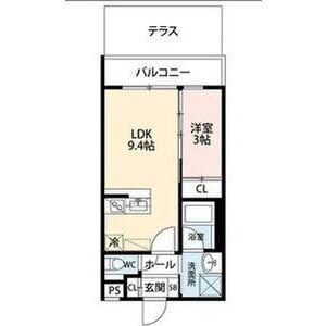 エストゥルース京都II(1LDK/1階)の間取り写真