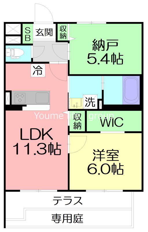 リベルタ(1SLDK/2階)の間取り写真