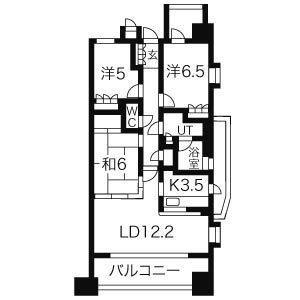 CASSIA旭丘(3LDK/2階)の間取り写真