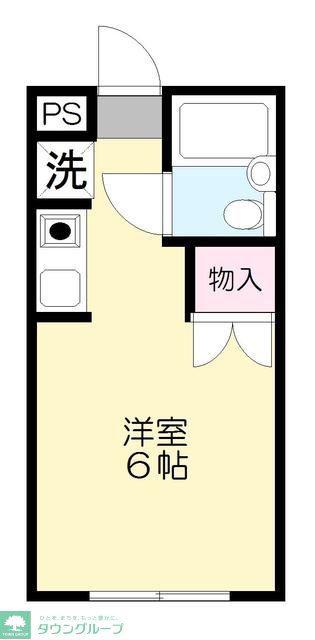 サンライフスカイ(ワンルーム/1階)の間取り写真