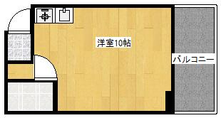 アルティメイトBUILDING天満(ワンルーム/1階)の間取り写真