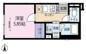 WINDS板橋(1K/3階)の間取り写真