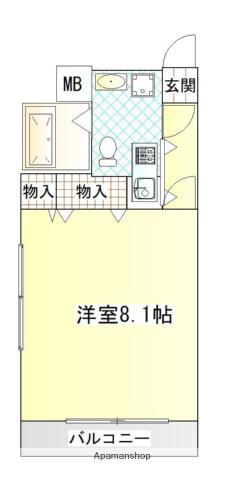 エトス平尾(1K/10階)の間取り写真