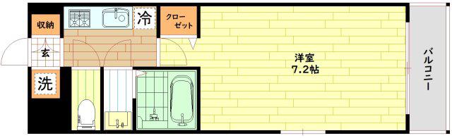 フォーリアライズ城東ファイン(1K/5階)の間取り写真